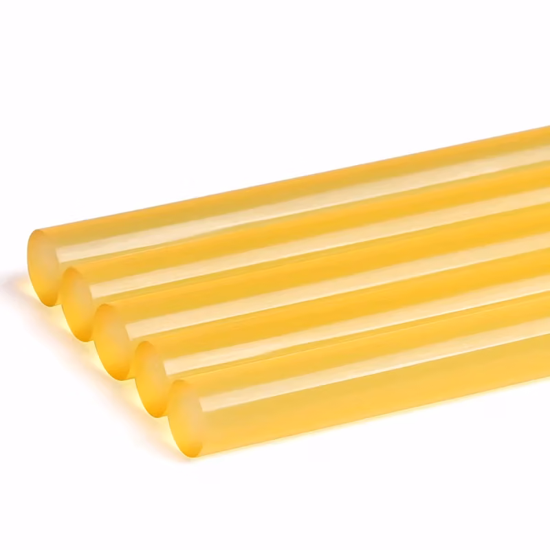 Yellow Hot Melt Silicon Bar No Drawing Hot Melt Glue Stick for Packaging Box product image
